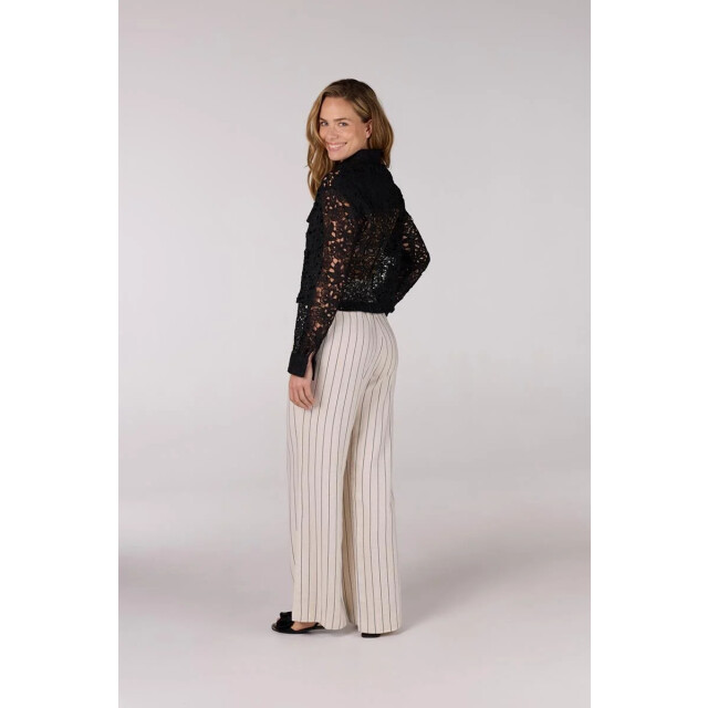 Jansen Amsterdam Fae jasje cl crochet long sleeve black FAE CL large