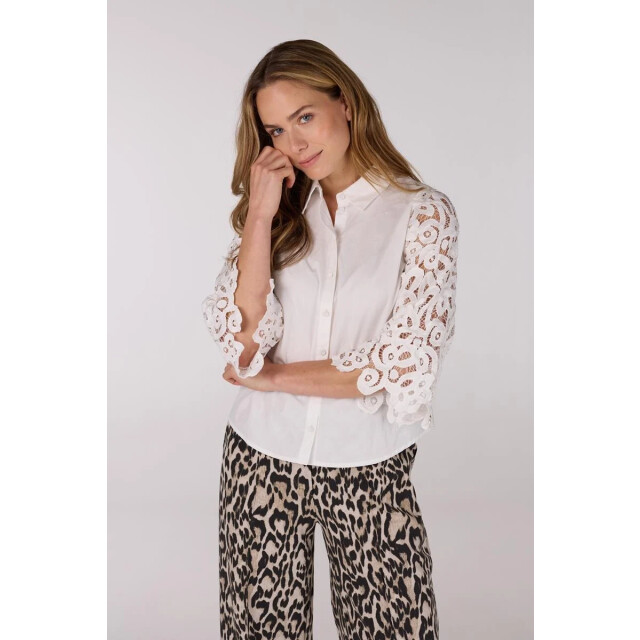 Jansen Amsterdam Odelia blouse l710 lach sleeves off-white L710 large