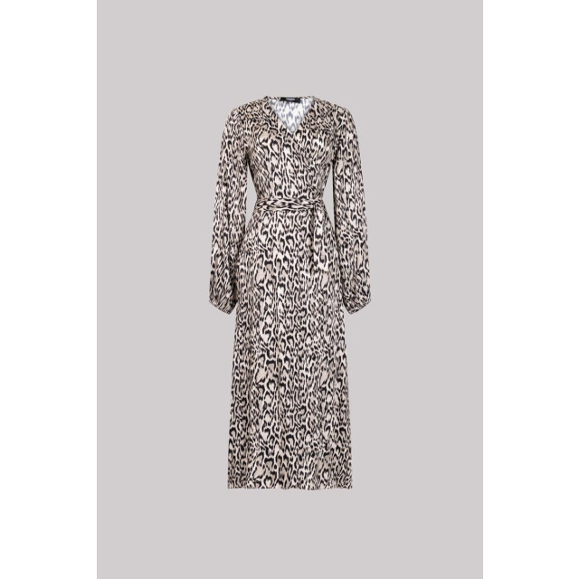 Jansen Amsterdam Rebecca jurk wa 564 wrap long sleeve sand WA 564 large