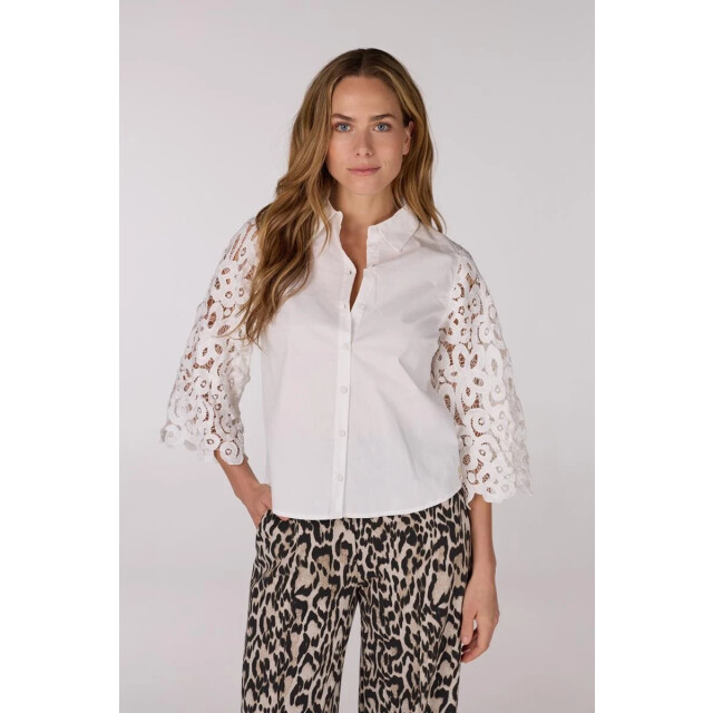 Jansen Amsterdam Odelia blouse l710 lach sleeves off-white L710 large
