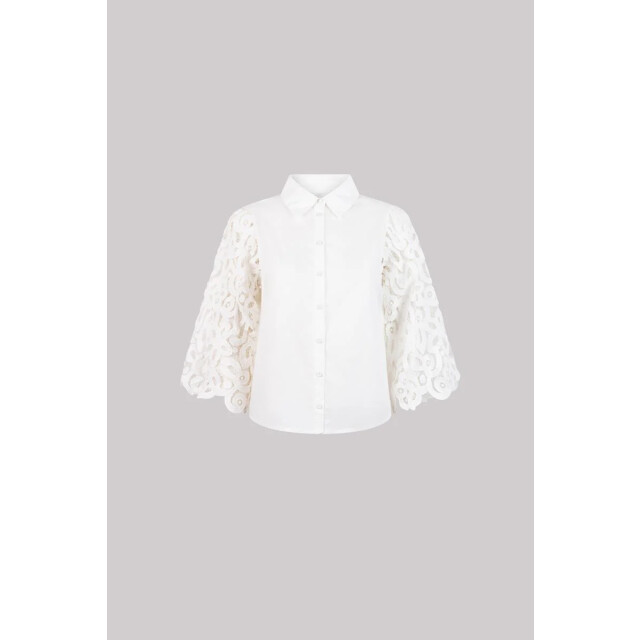 Jansen Amsterdam Odelia blouse l710 lach sleeves off-white L710 large