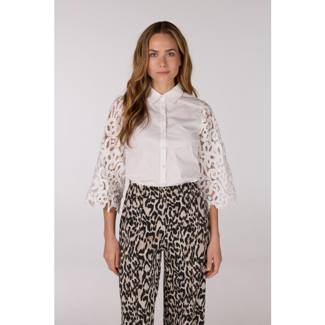 Jansen Amsterdam Odelia blouse l710 lach sleeves off-white L710 large