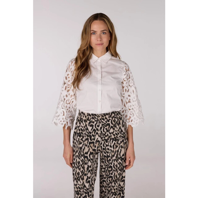 Jansen Amsterdam Odelia blouse l710 lach sleeves off-white L710 large
