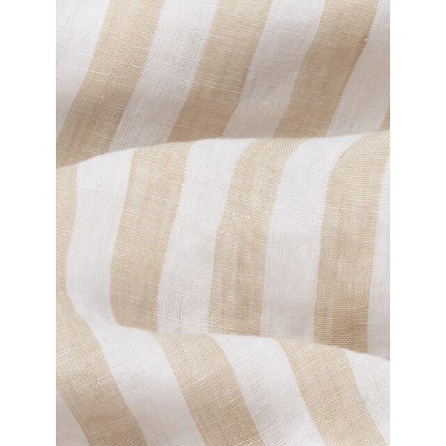 Van Harper Linnen shirt sh109 sand stripe heren overhemd lange mouw - Sand Stripe/LINEN SHIRT SH109 large