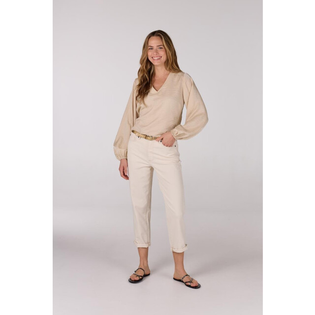 Jansen Amsterdam Sam top sq 168 wrap blouse sand SQ 168 large