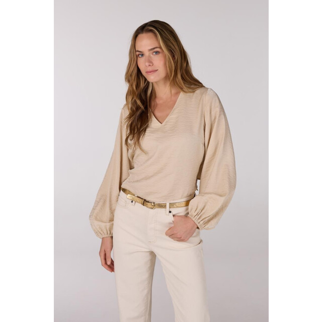 Jansen Amsterdam Sam top sq 168 wrap blouse sand SQ 168 large