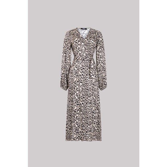 Jansen Amsterdam Rebecca jurk wa 564 wrap long sleeve sand WA 564 large