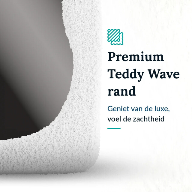 Mirlux Passpiegel teddy organische spiegel 160x60cm wit 3083788 large