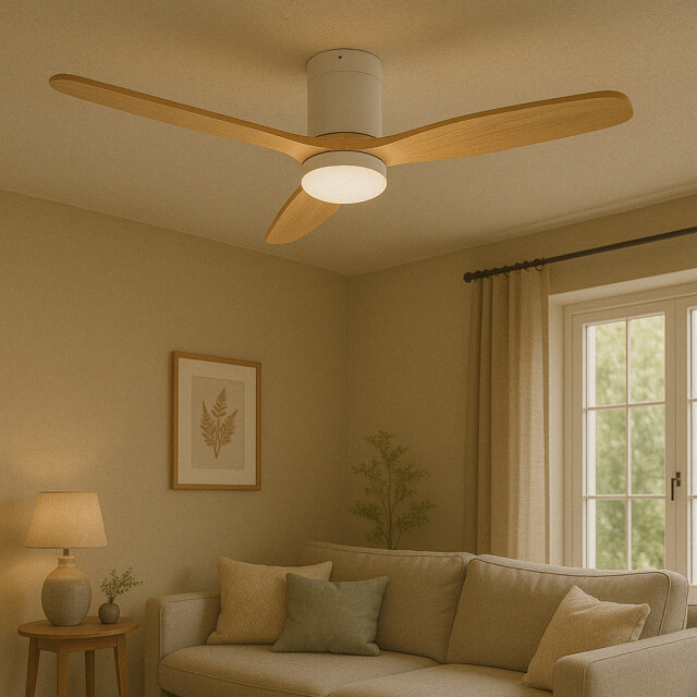 Cool Breeze Plafondventilator william met verlichting Ø132cm 6 snelheden afstandsbediening - 2907050 large