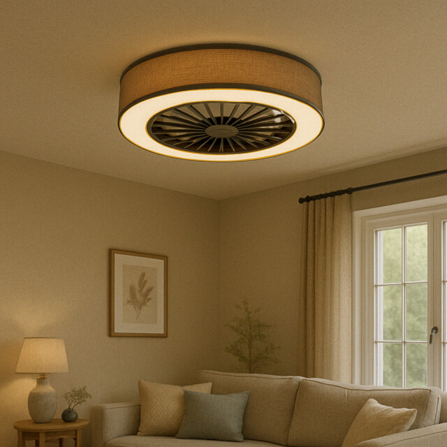 Ventiluxe Plafondventilator ella met verlichting Ø47cm 3 snelheden afstandsbediening - 2881831 large