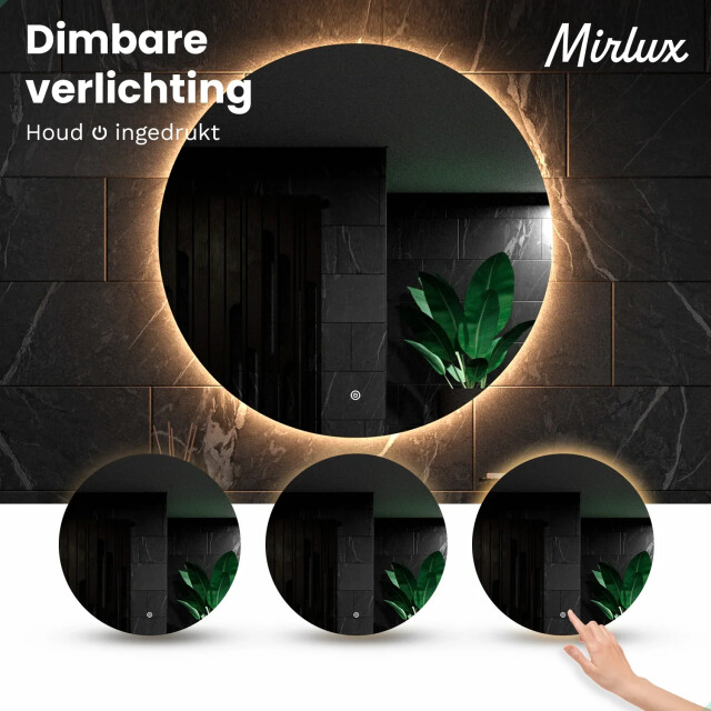 Mirlux Badkamerspiegel 120cm frameloos 3083771 large
