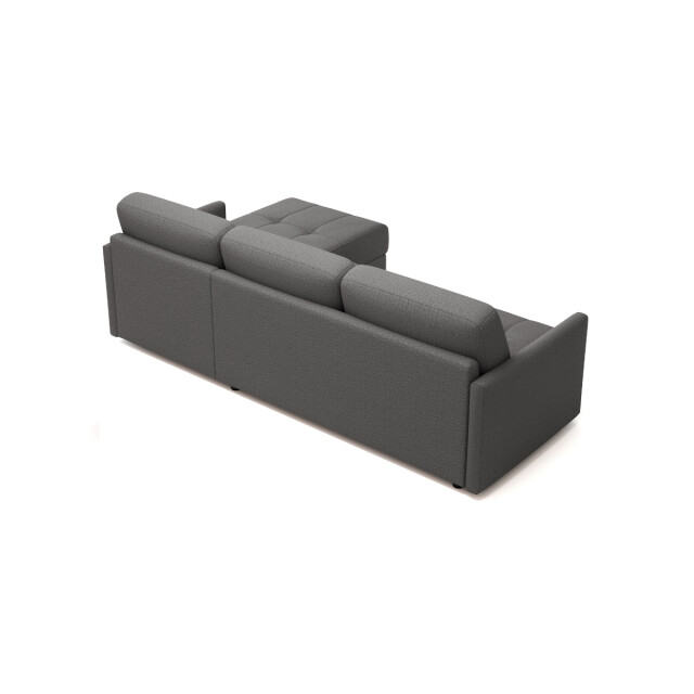 CaliCosy Hoekbank met slaapfunctie, 3-zits in grijze stof l260 cm belluno 3082319 large
