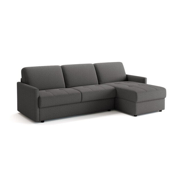 CaliCosy Hoekbank met slaapfunctie, 3-zits in grijze stof l260 cm belluno 3082319 large