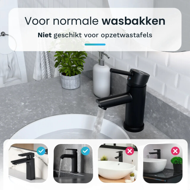 Mirlux Wastafelkraan wc zwart [zoe] 3083774 large