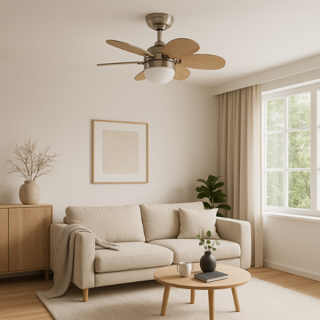 Ventiluxe Plafondventilator milano met verlichting Ø81cm 6 snelheden afstandsbediening - 2881842 large