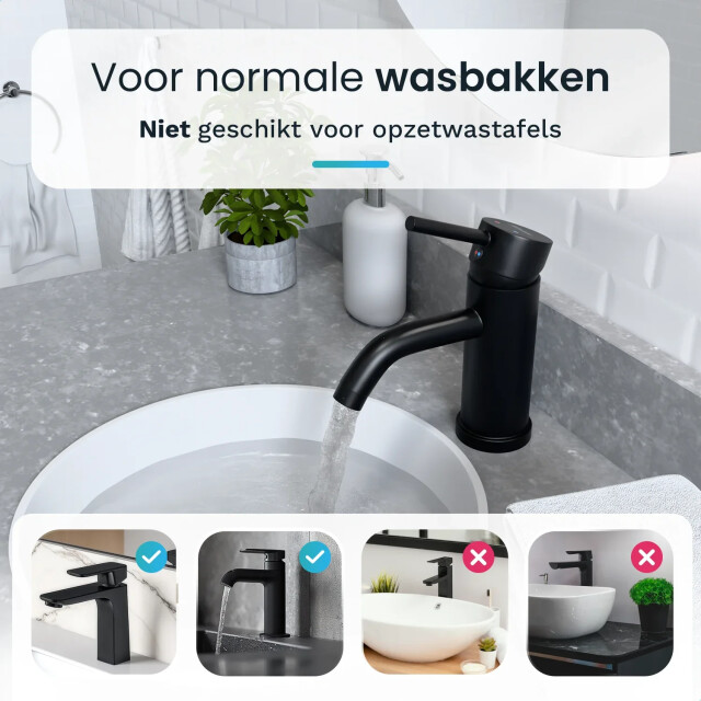 Mirlux Wastafelkraan wc zwart [ariadne] 3083773 large