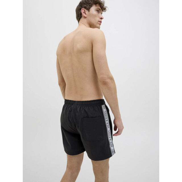 Jack & Jones Heren zwemshort jpstmaui logo tape 12272879-Black large