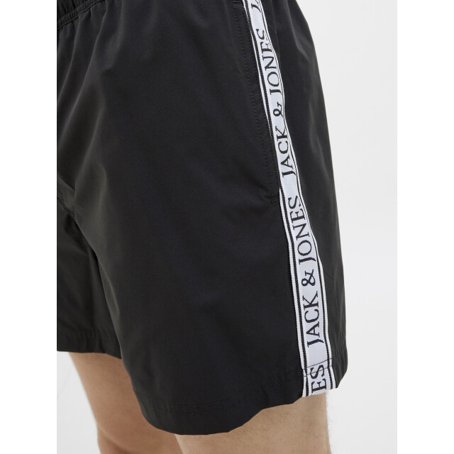 Jack & Jones Heren zwemshort jpstmaui logo tape 12272879-Black large