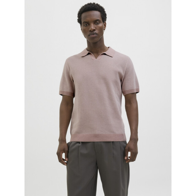 Jack & Jones Jprcceaston knit split neck ss sn oud 5369.63.0001 large