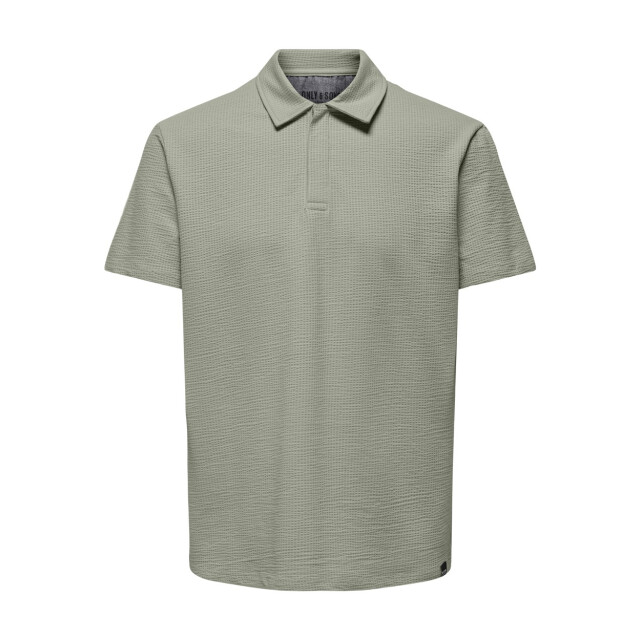 Only & Sons Onskian reg seersucker ss polo olijf 5369.22.0007 large