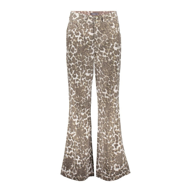 Geisha Jeans wide leopard zand dessin 4109.06.0001 large