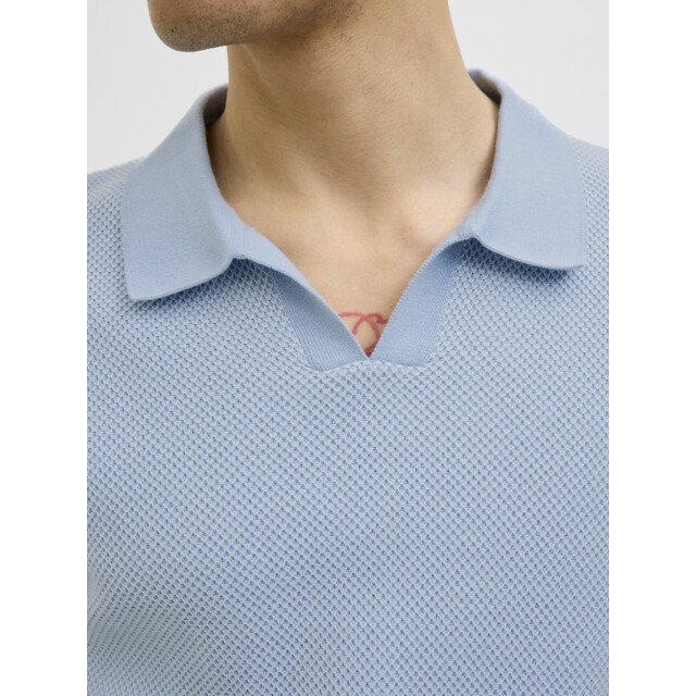 Jack & Jones Jprcceaston knit split neck ss sn licht 5369.31.0001 large