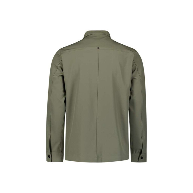 No Excess Overshirt full zipper stretch sedoc light army 27510104-177 large