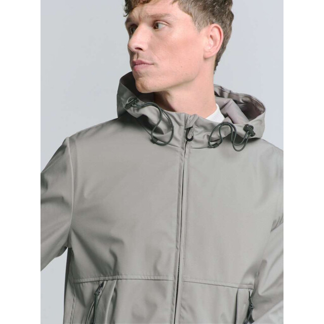 No Excess Jacket mid long hooded mid grey 27630215-180 large