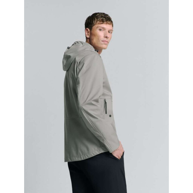 No Excess Jacket mid long hooded mid grey 27630215-180 large