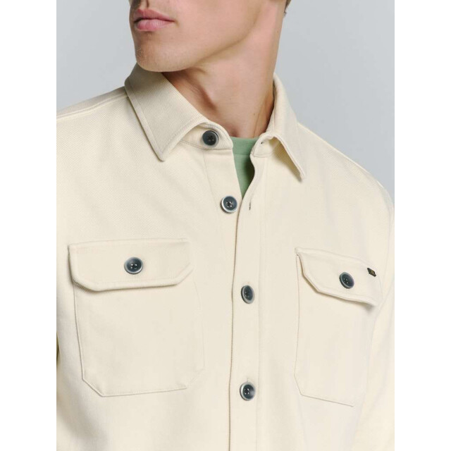 No Excess Overshirt button closure sweat chalk 27580103-017 large