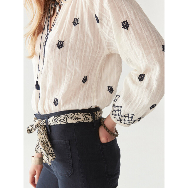 Maison Hotel Sybille blouse blue lagoon Sybille blouse blue large