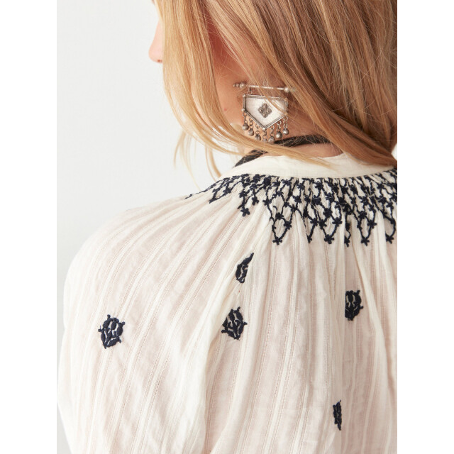 Maison Hotel Sybille blouse blue lagoon Sybille blouse blue large