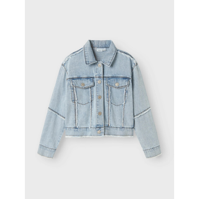 Name It Zomer spijkerjas meisjes licht denim nkffray 13242719 - Light Blue Denim - Nkffray large