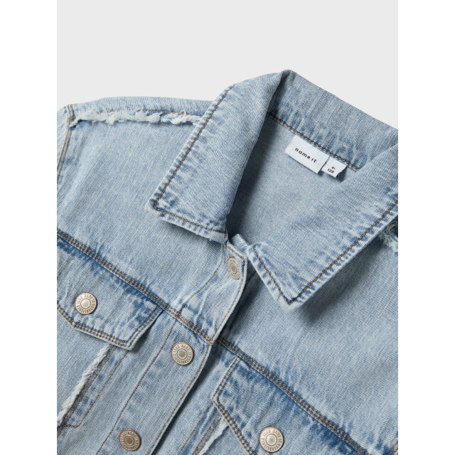 Name It Zomer spijkerjas meisjes licht denim nkffray 13242719 - Light Blue Denim - Nkffray large