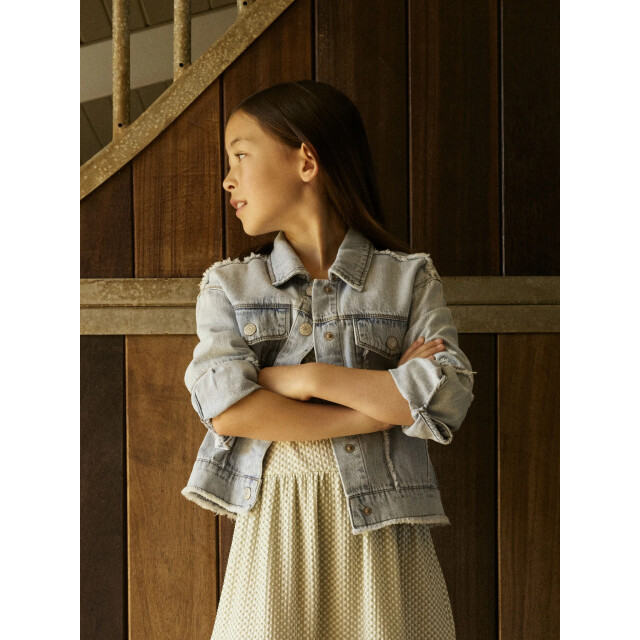 Name It Zomer spijkerjas meisjes licht denim nkffray 13242719 - Light Blue Denim - Nkffray large