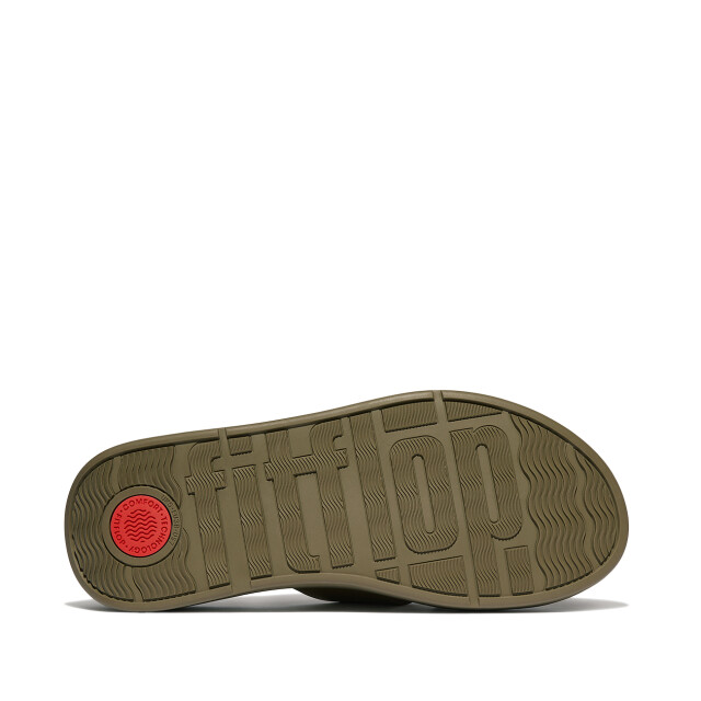 FitFlop F-mode leather flatform toe-post sandals FW4 large