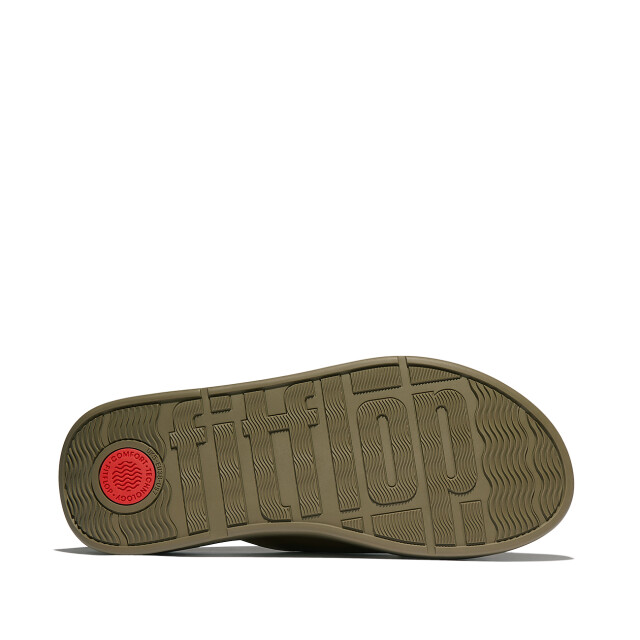 FitFlop F-mode leather flatform cross slides FW5 large