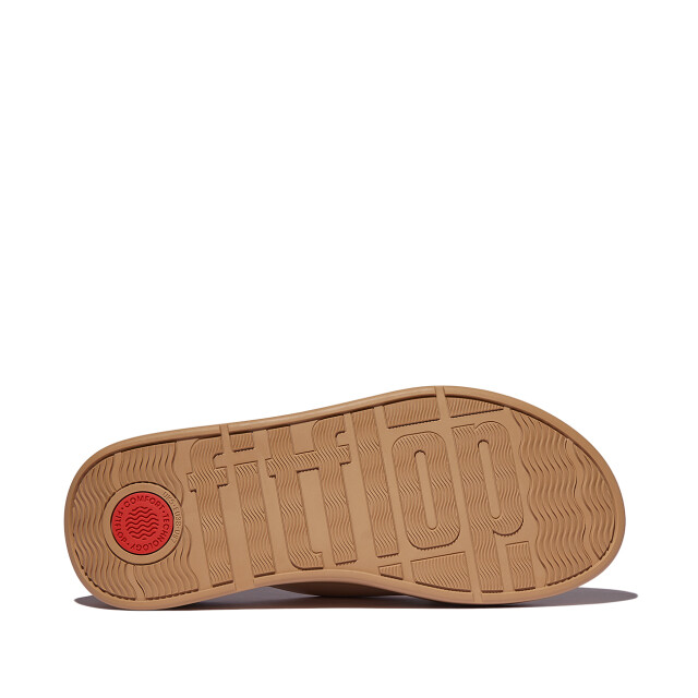 FitFlop F-mode leather flatform cross slides FW5 large