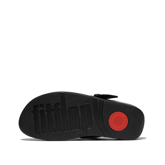 FitFlop Lulu resin-buckle leather toe-post sandals JE9 large
