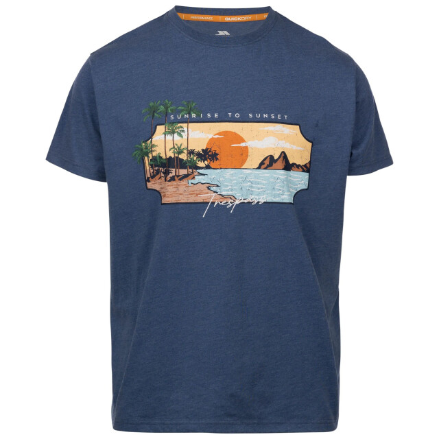 Trespass Heren pendla bedrukt t-shirt UTTP7009_indigotonemarl large