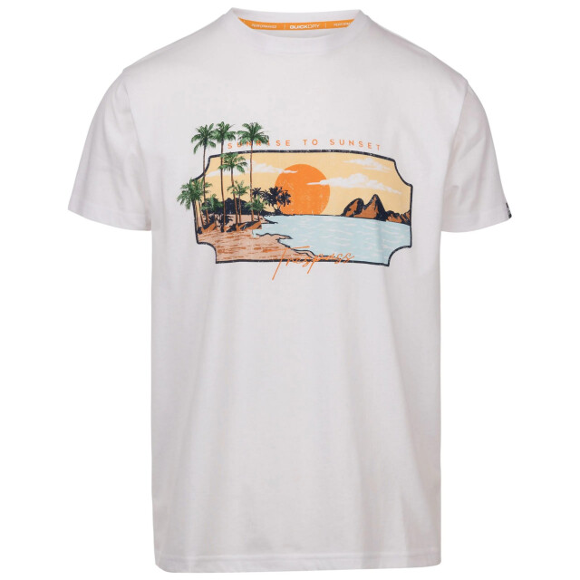 Trespass Heren pendla bedrukt t-shirt UTTP7009_white large