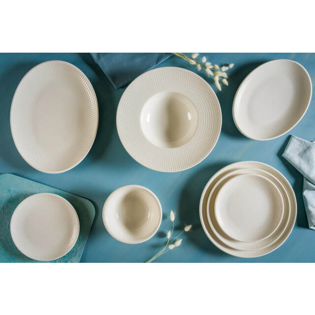Bonna Serveerschaal pure dot porselein 19x11 cm set van 2 3178999 large