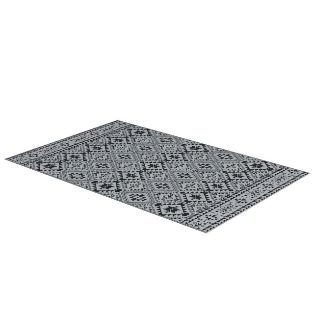 4goodz Waterbestendig buitenkleed met draagtas 182x274 cm zwart 3179385 large