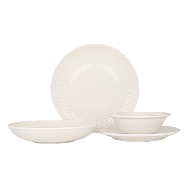 Bonna Serviesset pure dot 24 delig 6 personen porselein 3179380 large