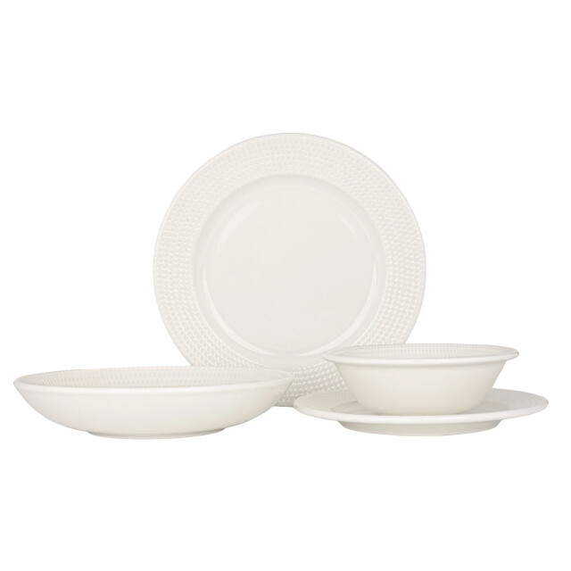 Bonna Serviesset pure dot 24 delig 6 personen porselein 3179381 large