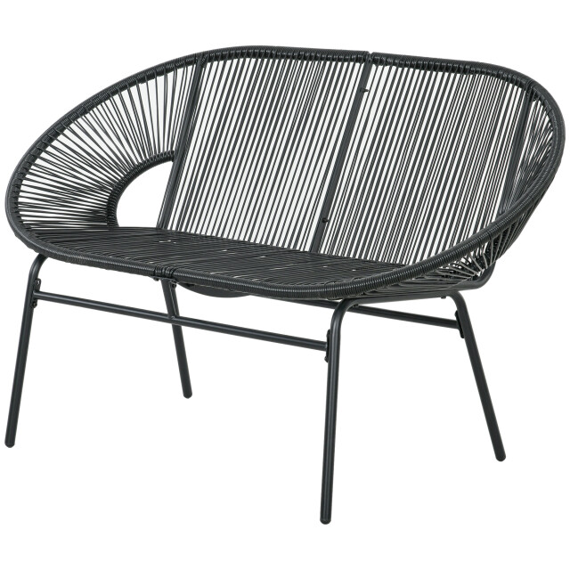 4goodz 2-zits rattan tuinbank in boho-stijl - 3179383 large