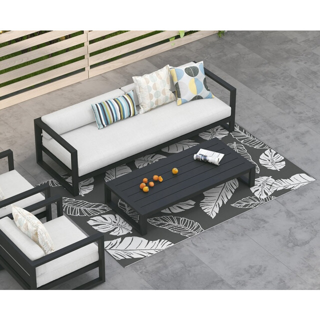 4goodz Waterbestendig buitenkleed met draagtas 182x274 cm grijs 3179384 large
