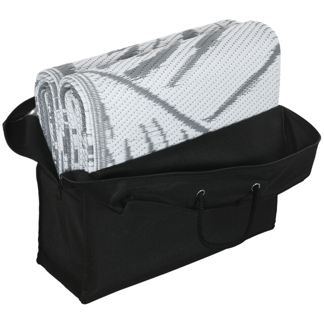 4goodz Waterbestendig buitenkleed met draagtas 182x274 cm grijs 3179384 large