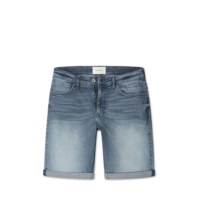 Pure Path The miles slim fit denim short denim blue grey W1417-89 large