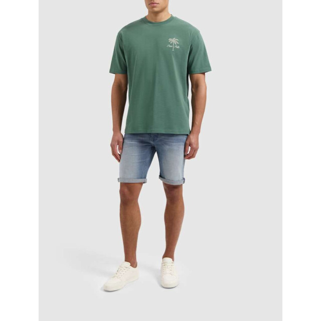 Pure Path The miles slim fit denim short denim blue grey W1417-89 large